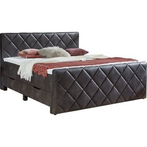 Černá boxspring postel s úložným prostorem 180x200 cm Chester – Rojaplast obraz