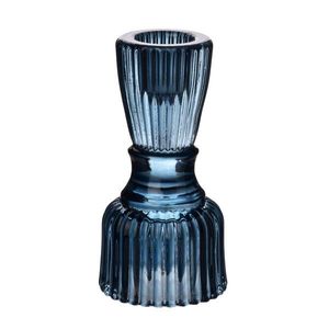 Mondex Since 1986R Skleněný svícen PATRICIA BLUE 5, 1x10, 2 cm modrý obraz