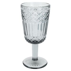 Siaki Collection Sklenice na víno Line 300 ml kouřově šedá obraz