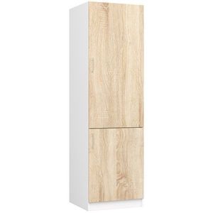 Ak furniture Skříň na vestavnou chladničku S 60cm Artus bílá/sonoma obraz