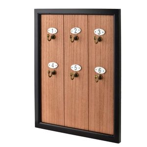 Mondex Since 1986 Skříňka na klíče STACY 40x30 cm černá/hnědá obraz