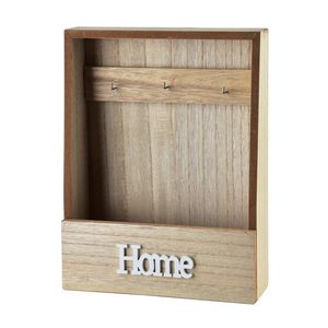Mondex Skříňka na klíče STACY Home 20x26, 5 cm hnědá obraz