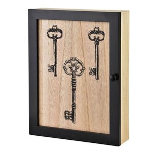Mondex Since 1986 Skříňka na klíče STACY Key 26x20 cm hnědá/černá obraz