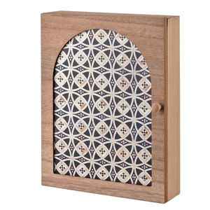 Mondex Since 1986 Skříňka na klíče STACY Pattern 26x20 cm hnědá obraz