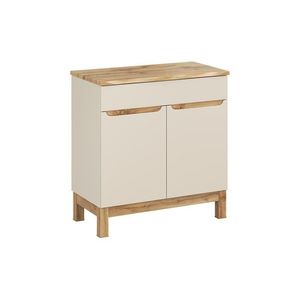 Comad Skříňka pod umyvadlo Bali Nature s deskou 80 cm kašmírová/dub wotan obraz