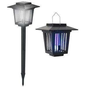 Bluegarden Solární LED lampa Borno 57 cm proti hmyzu černá obraz