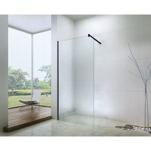 Sprchová zástěna MEXEN WALK-IN černá 50 CM obraz