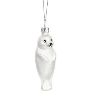 Skleněná ručně vyrobená vánoční ozdoba 9 cm Baby Seal – Sass & Belle obraz