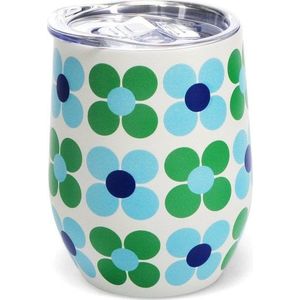 Cestovní hrnek 350 ml Blue and green Daisy – Rex London obraz
