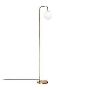 Opviq Stojací lampa Viran vintage zlatá/mléčná obraz