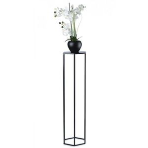 HowHomely Stojan na květiny Loftstyle III 100 cm černý obraz