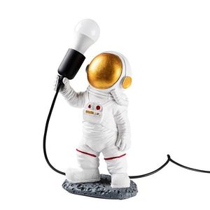 Opviq Stolní lampa Astronaut zlatá/bílá obraz