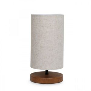 Opviq Stolní lampa Baras krémová/hnědá obraz