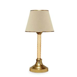 Opviq Stolní lampa Denis béžová/zlatá obraz