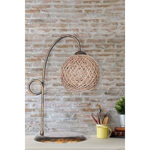 Opviq Stolní lampa Hamos hnědá obraz