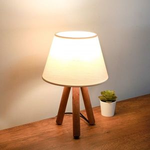 Opviq Stolní lampa Shade I krémová/hnědá obraz
