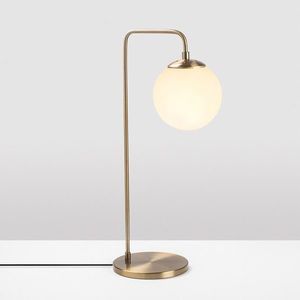 Opviq Stolní lampa Viran vintage zlatá/mléčné sklo obraz