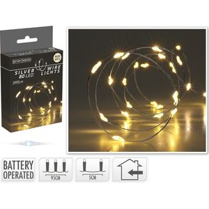 Mondex Světelný LED řetěz CAP 395 cm teplá bílá obraz