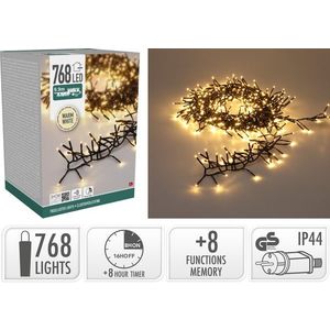 Mondex Světelný LED řetěz s časovačem Sanders 990 cm teplý bílý obraz