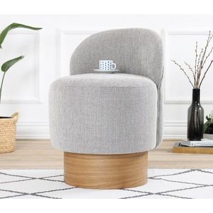 Hanah Home Taburet BARREN šedý obraz