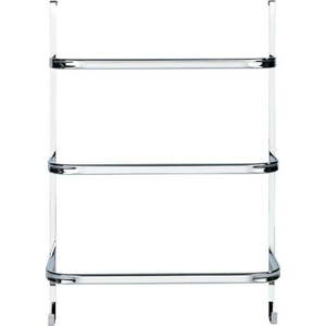 Stříbrný samodržící věšák na ručníky Wenko Towel Holder Chrome, 21 x 54 cm obraz