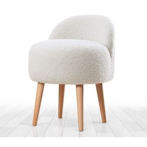 Hanah Home Taburet RUFMEE bílý obraz