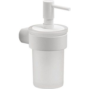 Bílý nástěnný skleněný dávkovač mýdla 110 ml Pirenei – Sapho obraz