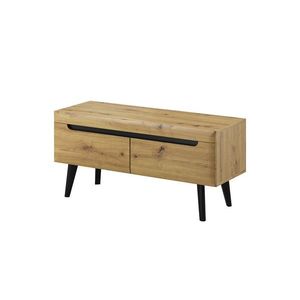 Piaski Televizní stolek Nordi 107 cm černý/dub Artisan obraz