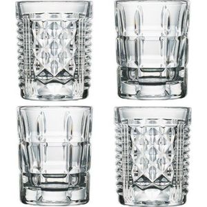 Sada 4 skleněných panáků La Rochère Assortis, 60 ml obraz