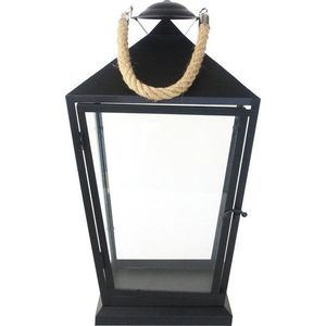 Černá lucerna Esschert Design Classical, výška 45, 6 cm obraz