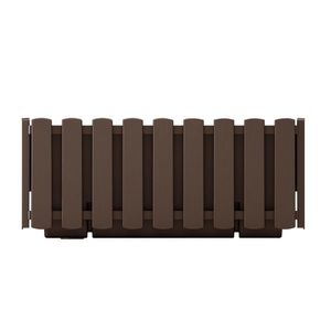 Prosperplast Truhlík DOREEN hnědý, varianta 38 cm obraz