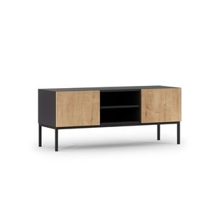 Eltap TV stolek Lanzzi 120 cm černý/dub Artisan obraz