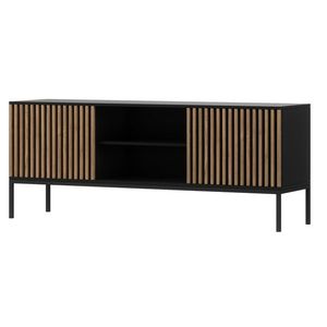 Eltap TV stolek Meorati 150 cm černý/dub Artisan obraz