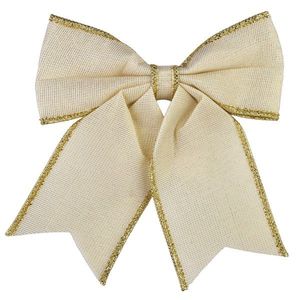 Mondex Since 1986 Vánoční dekorativní mašle Santa Lila 26x29 cm béžová obraz