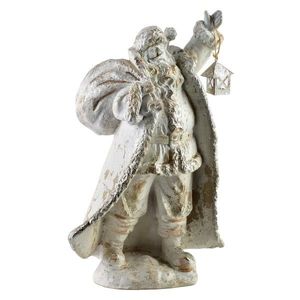 Mondex Since 1986 Vánoční figurka svatý Mikuláš Santa Lila 41 cm bílá obraz