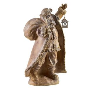 Mondex Since 1986 Vánoční figurka svatý Mikuláš Santa Lila 41 cm hnědá obraz