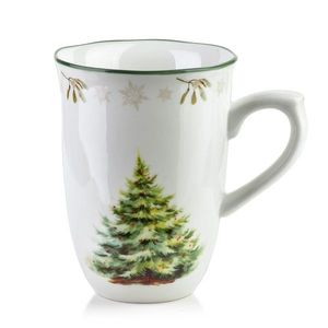 Affekdesign Vánoční hrnek Santa Lila 220 ml bílo-zelený obraz
