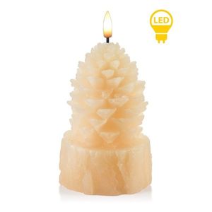 Mondex Since 1986R Vánoční LED dekorativní svíčka Nikolao Tre 15, 5 cm krémová obraz