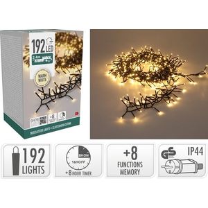 Mondex Vánoční LED světelný řetěz s časovačem CIEN 2, 4 m teplý bílý obraz