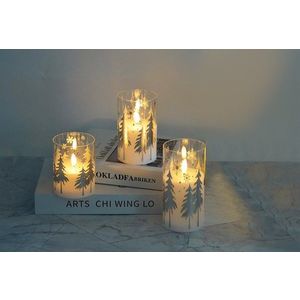 Mondex Since 1986R Vánoční LED svíčka Nikolao I 7, 5x12, 5 cm bílá obraz
