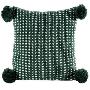 Eurofirany Vánoční povlak na polštář GRUMBI 45x45 cm zelený obraz