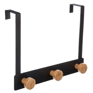 5five Simply Smart Věšák na dveře Bamboo Black obraz