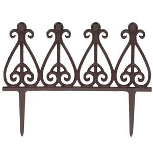 Esschert Design Zahradní plůtek Floura 29 cm hnědý obraz