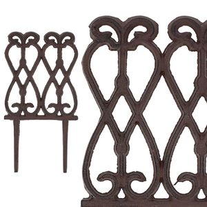 Esschert Design Zahradní plůtek Noria 13, 9x26, 8 cm hnědý obraz