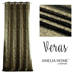 Závěs AmeliaHome Blackout I 140x250 cm černý, velikost 140x250 obraz
