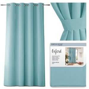 Závěs AmeliaHome Oxford modrý, velikost 140x250 obraz