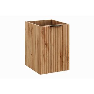 Comad Závěsná koupelnová skříňka s košem na prádlo Casad 40 cm dub wotan obraz