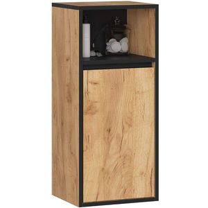 Ak furniture Závěsná koupelnová skříňka VAMI 35 cm dub craft/černá obraz