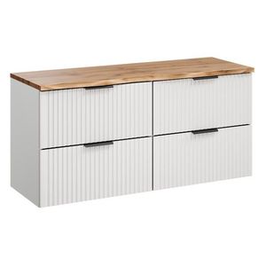 Comad Závěsná skříňka Casad Nature s deskou 120 cm bílá/dub wotan obraz