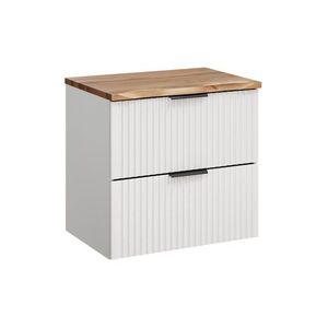 Comad Závěsná skříňka Casad Nature s deskou 60 cm bílá/dub wotan obraz